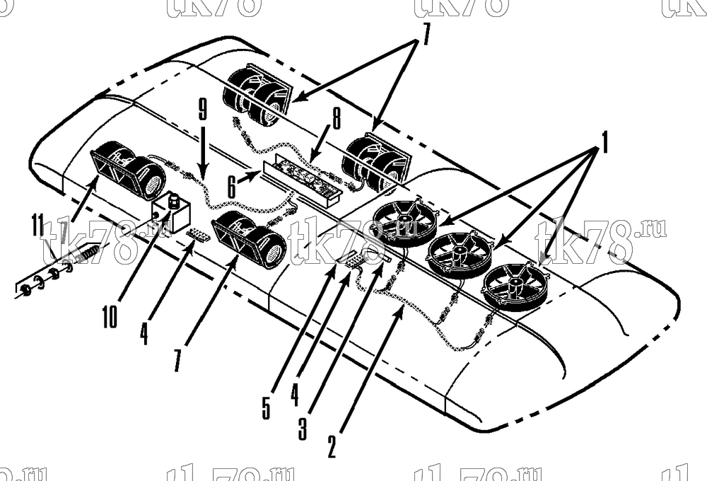 Каталог запчастей для Thermo King  ELECTRICAL COMPONENTS (MRT-II)