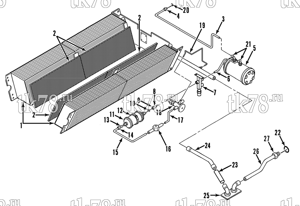 Каталог запчастей для Thermo King  EVAPORATOR REFRIGERATION (LRT-II 1000)