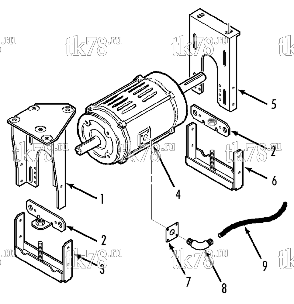 Каталог запчастей для Thermo King  ELECTRIC MOTOR MOUNTING