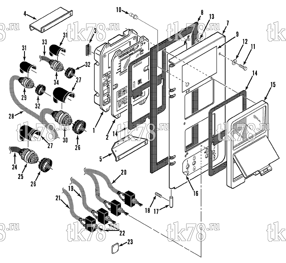 Каталог запчастей для Thermo King  CONTROL BOX COVER (SL TCI 50)