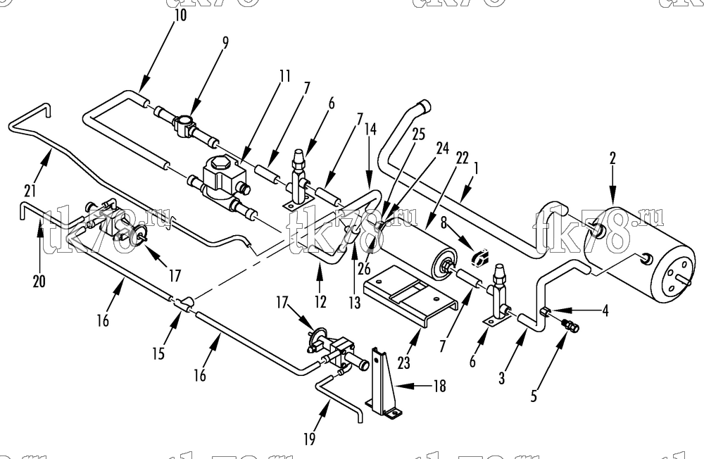 Каталог запчастей для Thermo King CRTI-1004 REFRIGERATION COMPONENTS