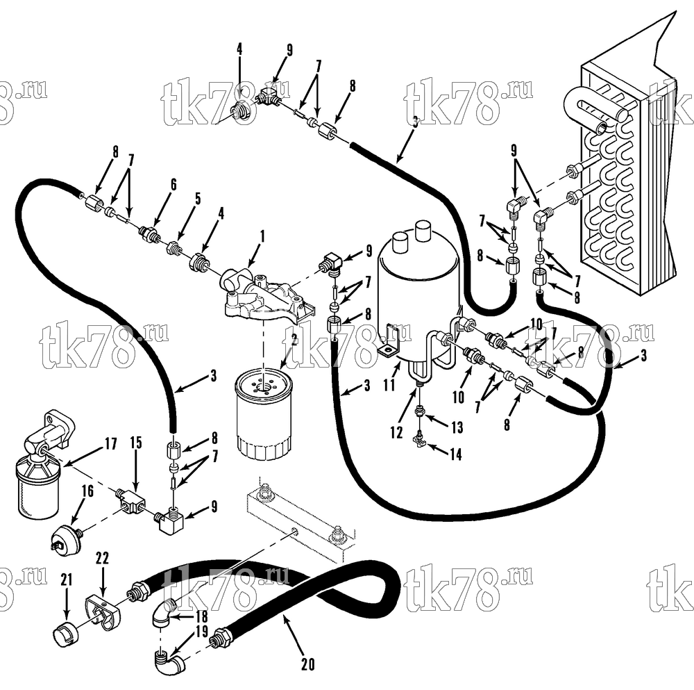 Каталог запчастей для Thermo King PGM MAX & PGM-II MAX ENGINE OIL CIRCULATION GROUP (4/96 & After)
