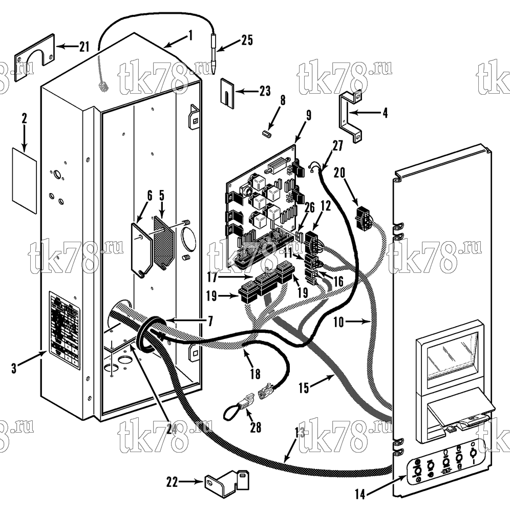 Каталог запчастей для Thermo King  CONTROL BOX ASSEMBLY (SB-III 50 SR+)