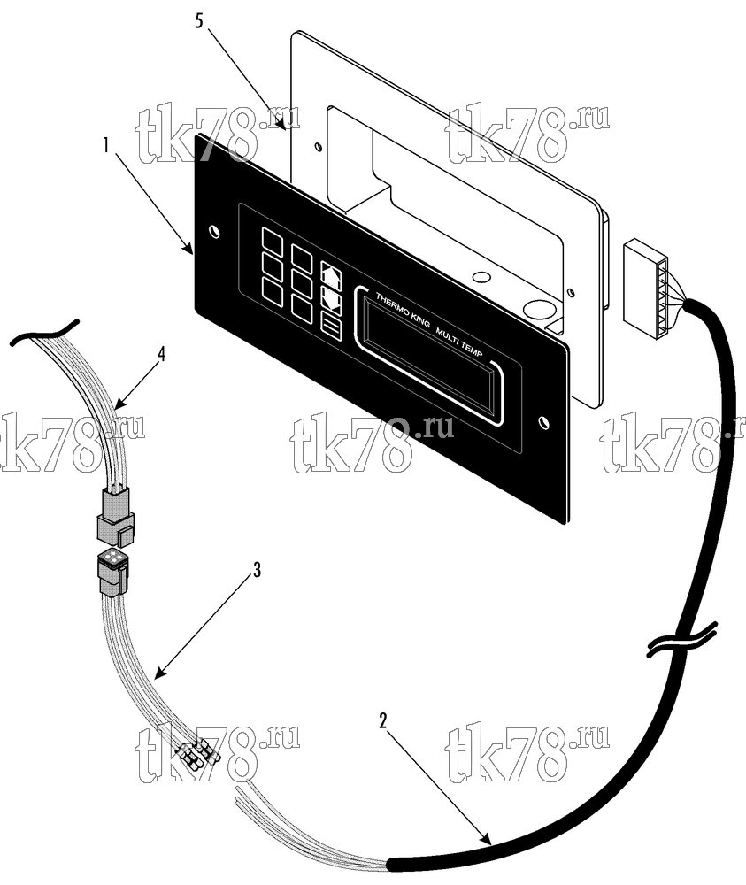 Каталог запчастей для Thermo King SPECTRUM SB TCI FLUSH MOUNT CONTROLLER