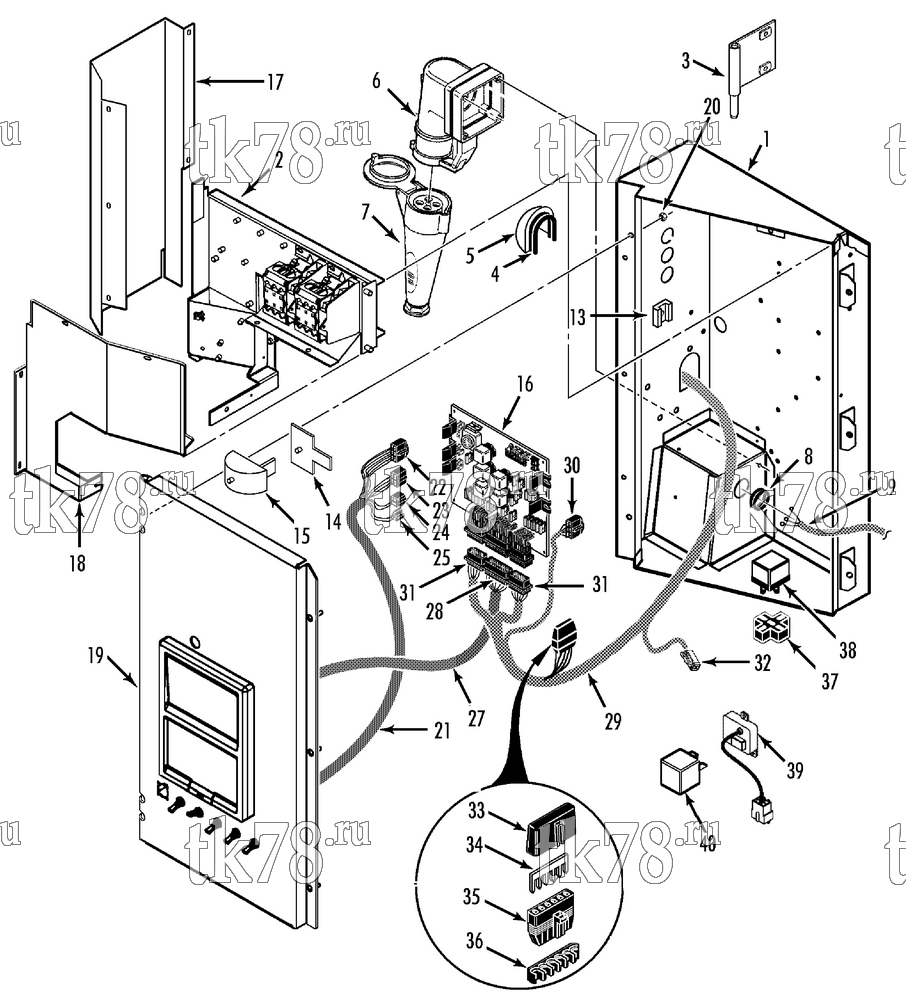 Каталог запчастей для Thermo King  CONTROL BOX (SL-100/200, 50s)