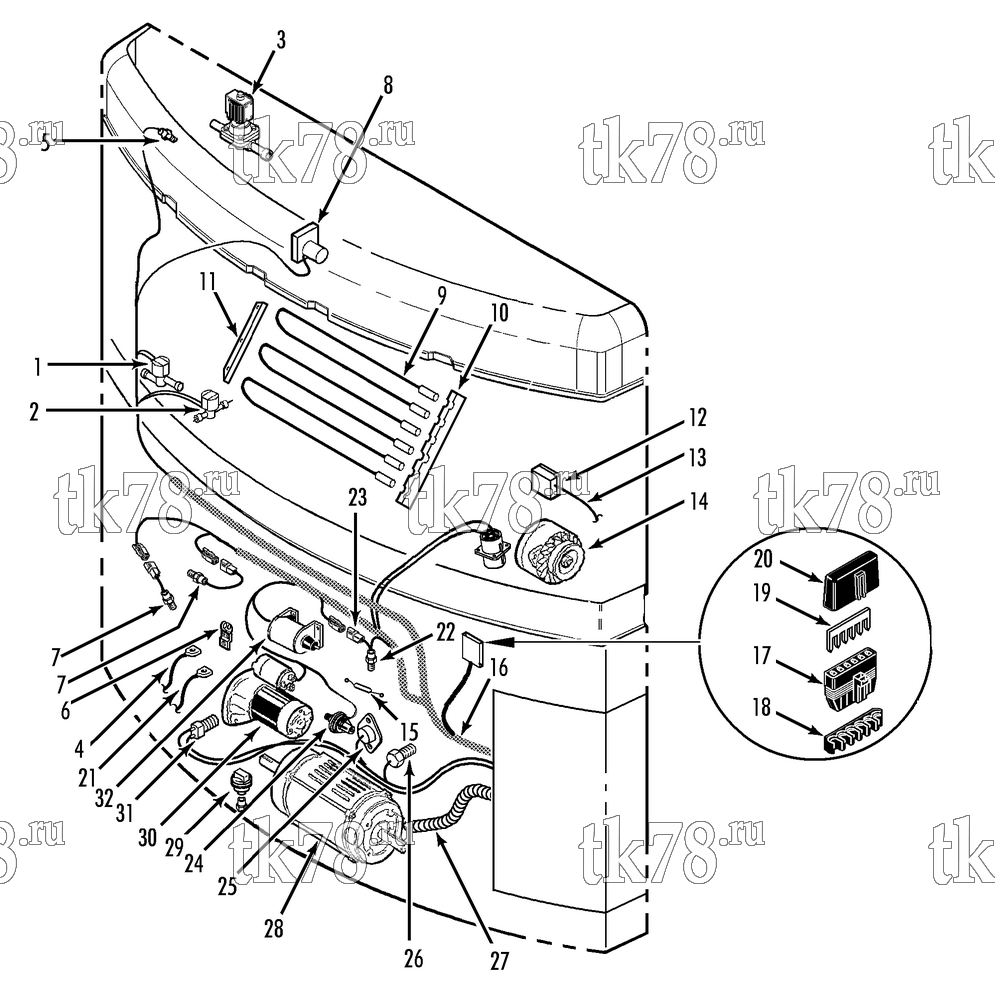 Каталог запчастей для Thermo King  ELECTRICAL COMPONENTS (SL-300 50 SR)