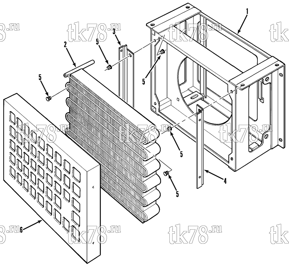 Каталог запчастей для Thermo King J Series C580 STRUCTURAL COMPONENTS UNDERMOUNT