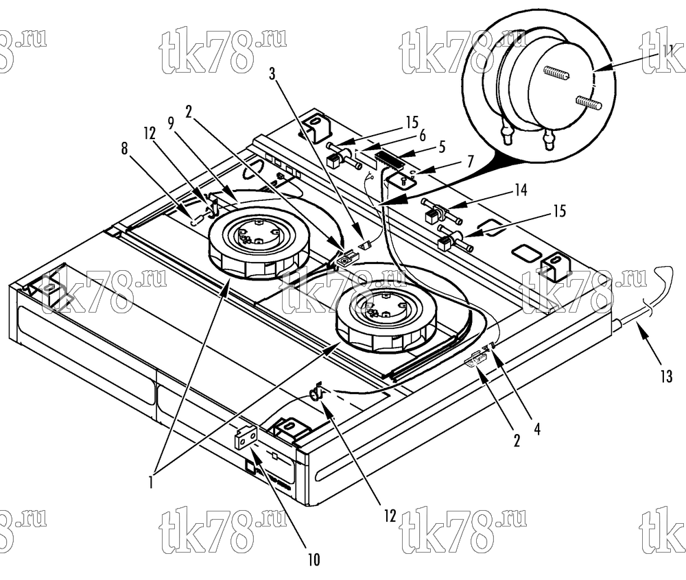 Каталог запчастей для Thermo King RD-II TLE ELECTRICAL COMPONENTS (TLE-2)
