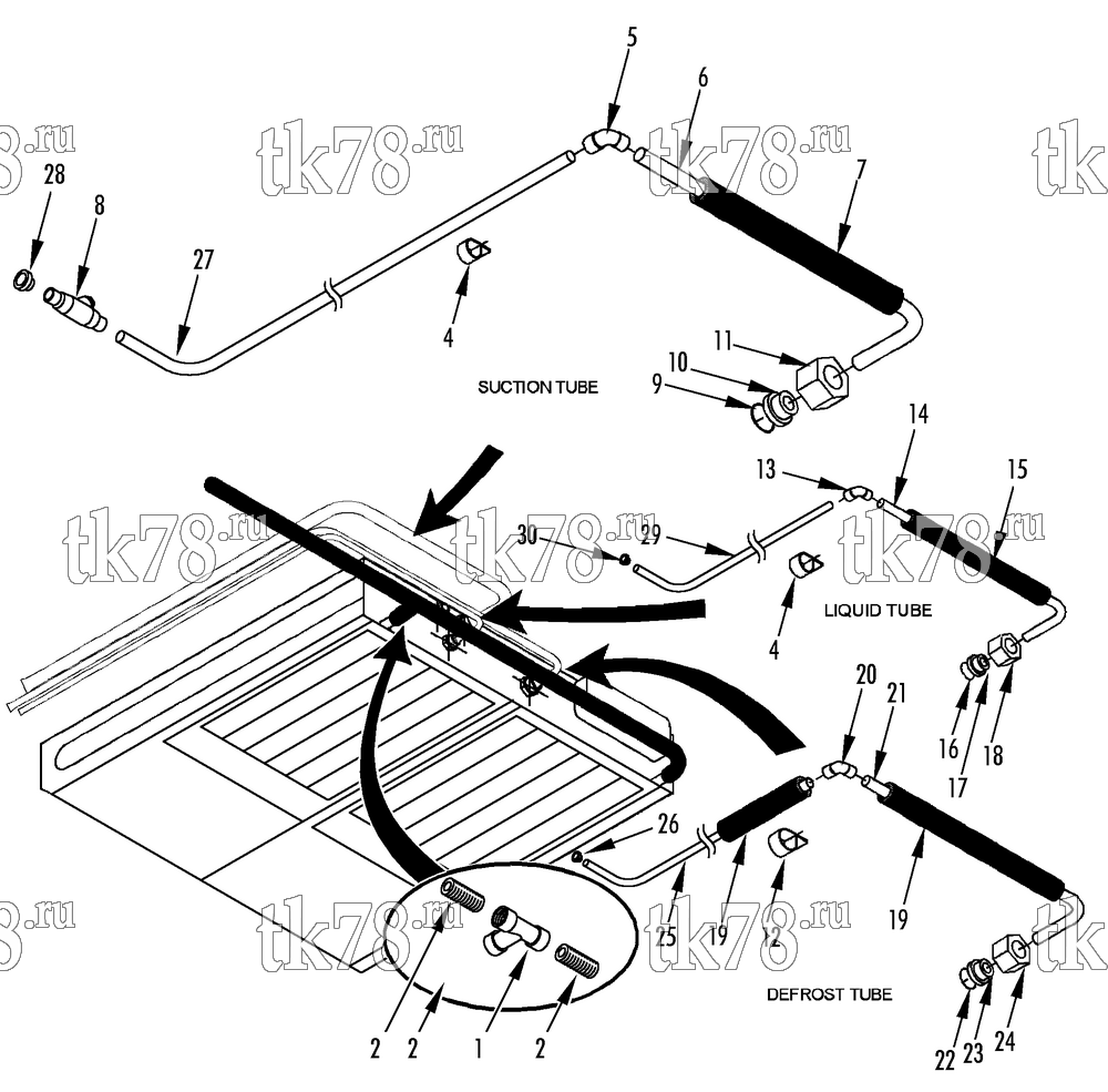 Каталог запчастей для Thermo King RD-II TLE TLE-2 INSTALLATION