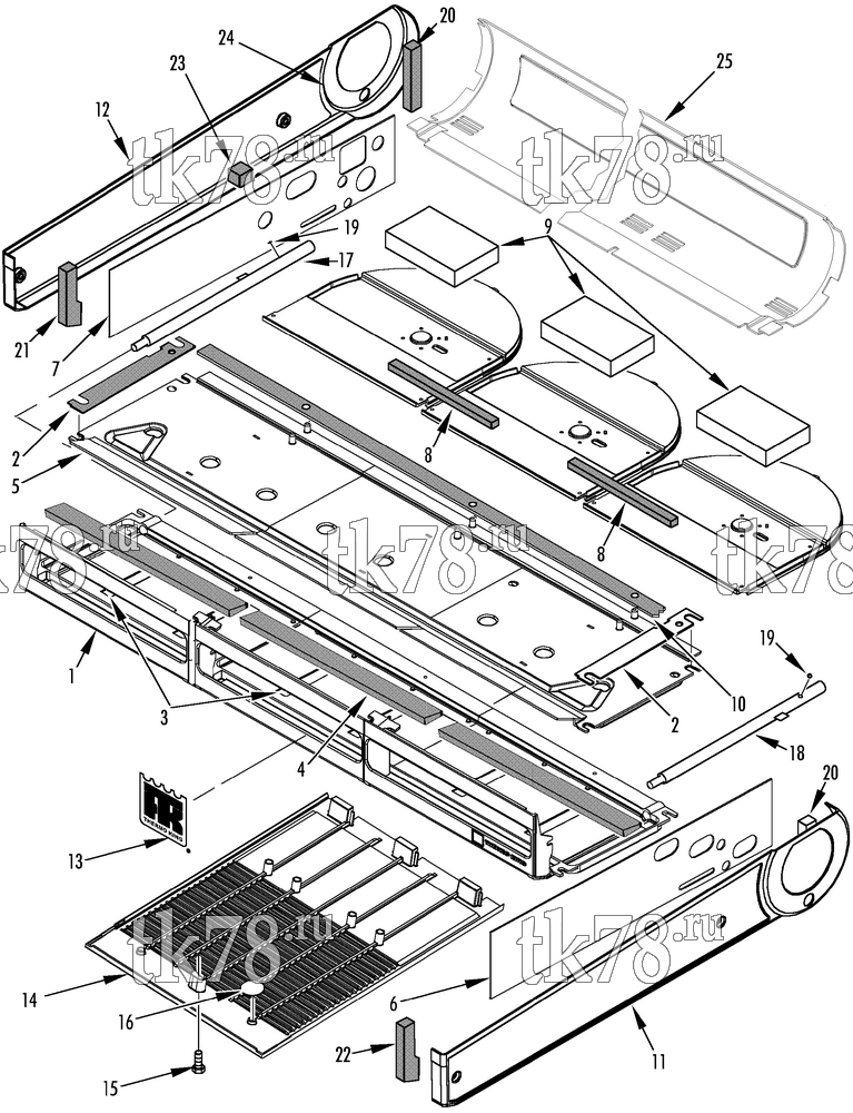 Каталог запчастей для Thermo King RD-II TLE COVERS & PANELS (TLE-3)