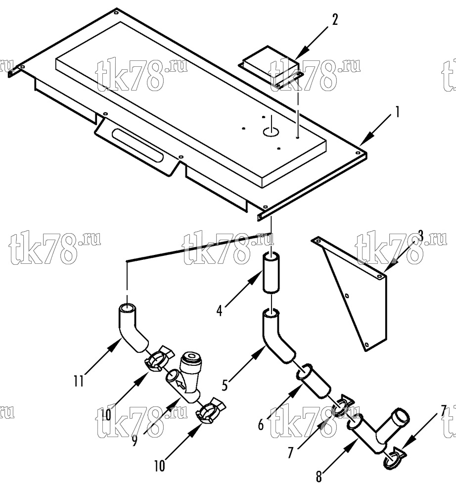 Каталог запчастей для Thermo King CRR 40 DF HEAT SECTION DOOR