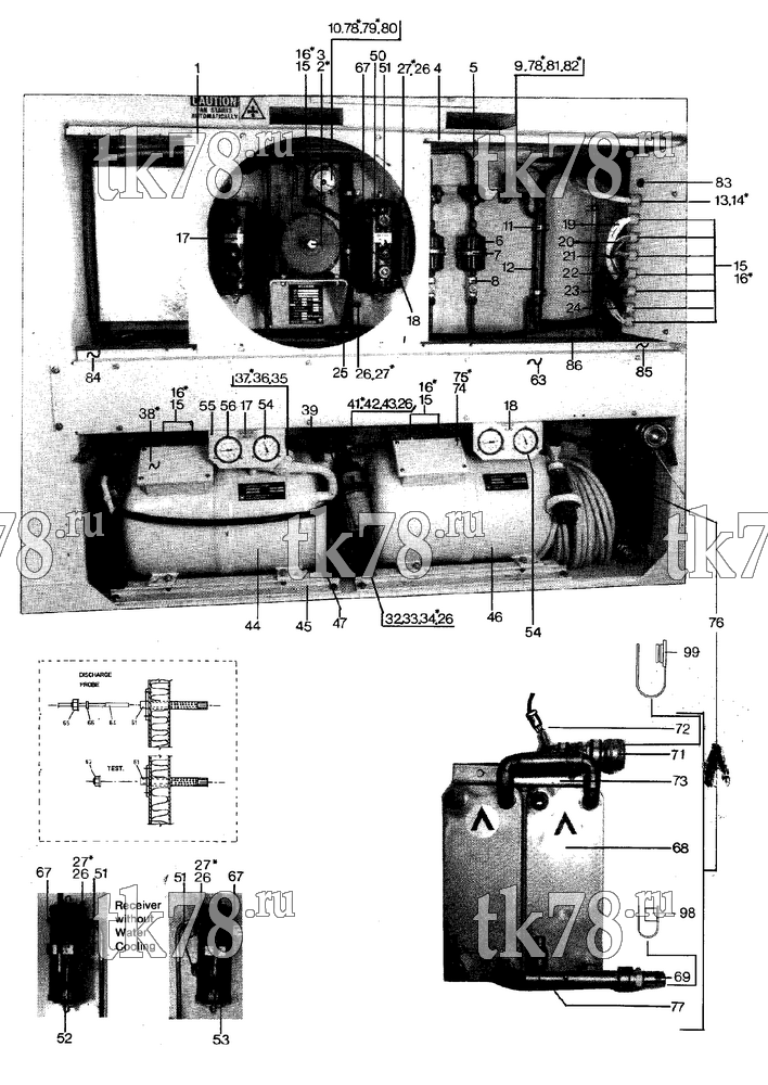 Каталог запчастей для Thermo King  COMPRESSOR/CONDENSER