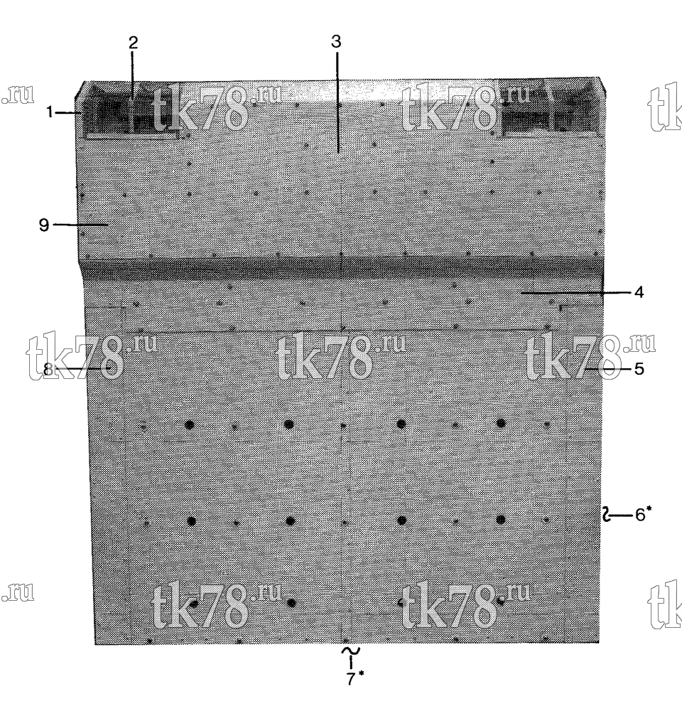 Каталог запчастей для Thermo King TNE 405 A, B, C REAR VIEW REFRIGERATION (TNE 405A)