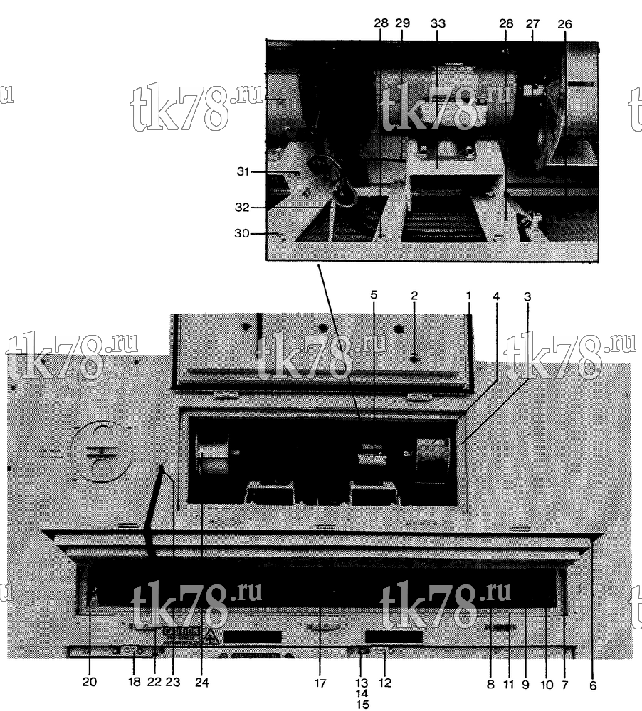 Каталог запчастей для Thermo King TNE 405 D & E EVAPORATOR SECTION (YORK TNE 405 D & E)