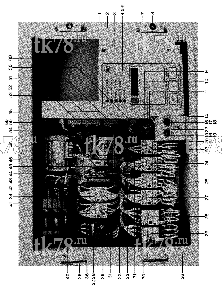 Каталог запчастей для Thermo King TNE 405 D & E ELECTRIC BOX (YORK TNE 405 D, D01 & E)
