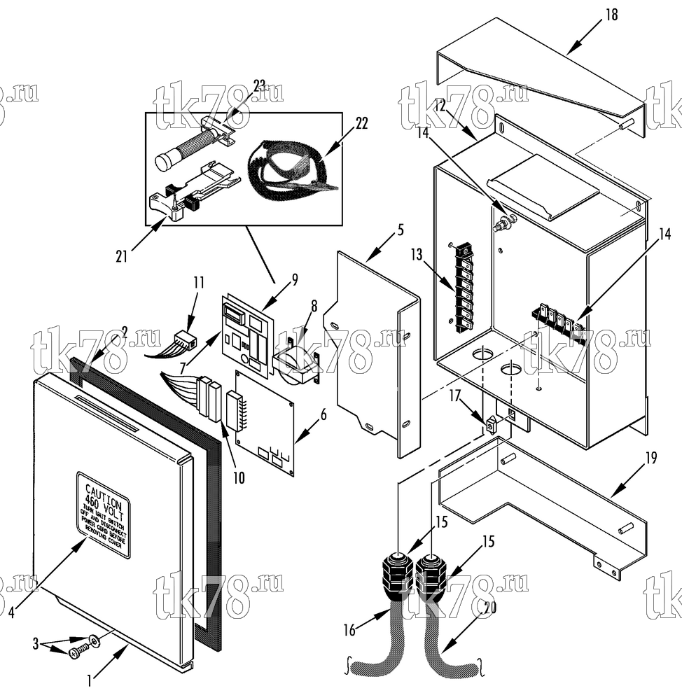 Каталог запчастей для Thermo King CSR 40 REMOTE MONITOR BOX (IRMU TK COMM OPTION 098051)