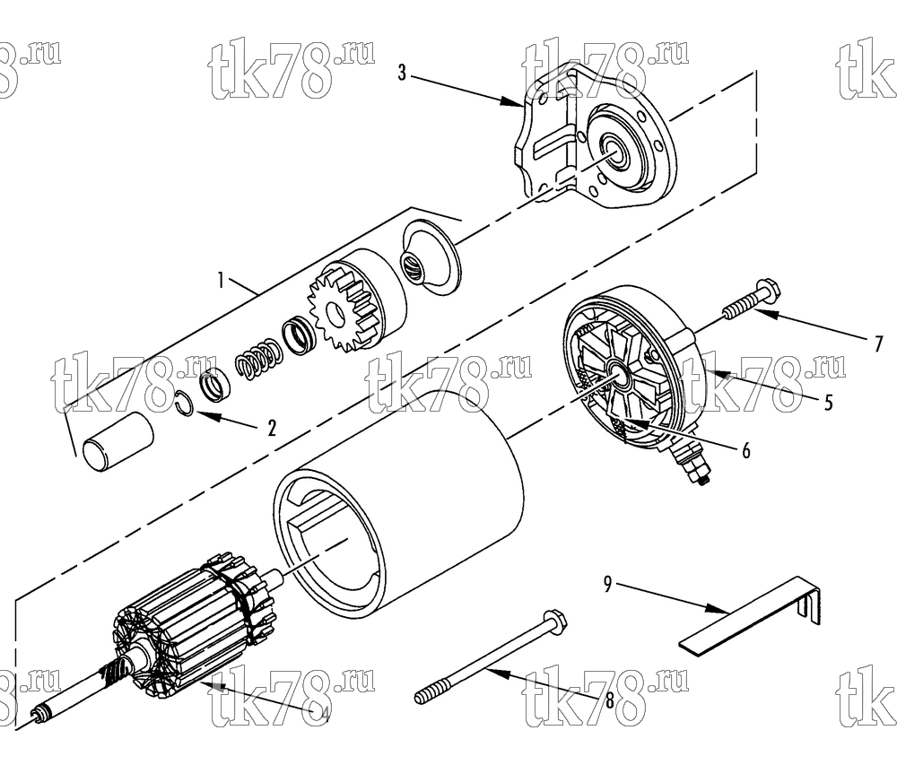 Каталог запчастей для Thermo King PGM MAX & PGM-II MAX STARTER ASSEMBLY