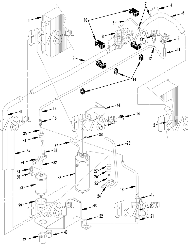Каталог запчастей для Thermo King  REFRIGERATION COMPONENTS (M8)