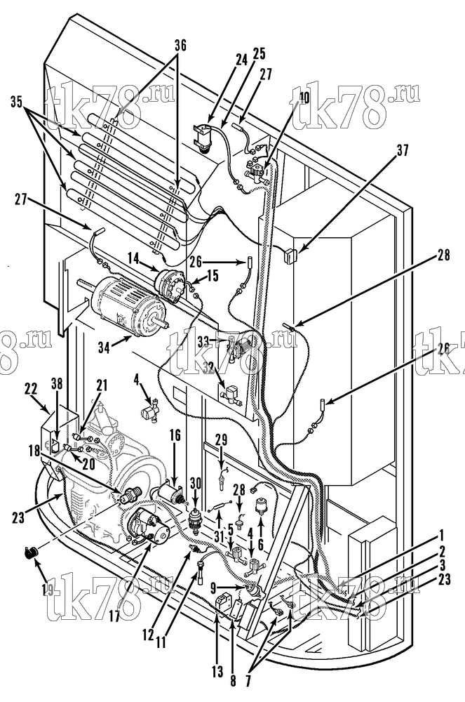 Каталог запчастей для Thermo King  ELECTRICAL COMPONENTS (SB-III 50 TC SR PHR)