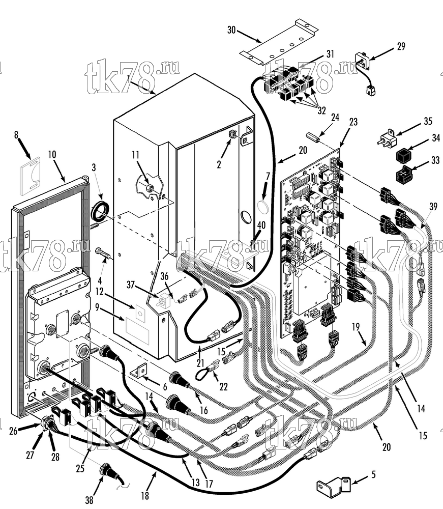 Каталог запчастей для Thermo King SB-III WHISPER MULTI-TEMP SR CONTROL BOX ASSEMBLY (WHISPER TCI)