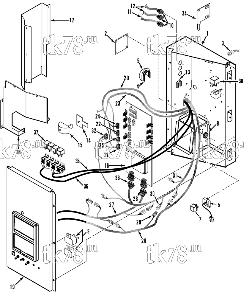 Каталог запчастей для Thermo King  CONTROL BOX ASSEMBLY (30 SR TCI)