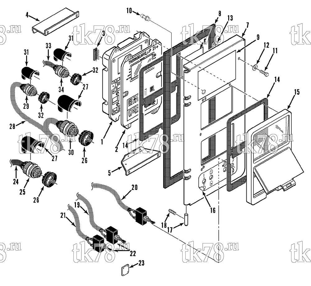 Каталог запчастей для Thermo King  CONTROL BOX COVER (SL TCI 30)