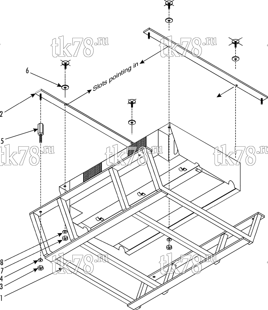 Каталог запчастей для Thermo King MD-II TCI ECT EVAPORATOR GUARD