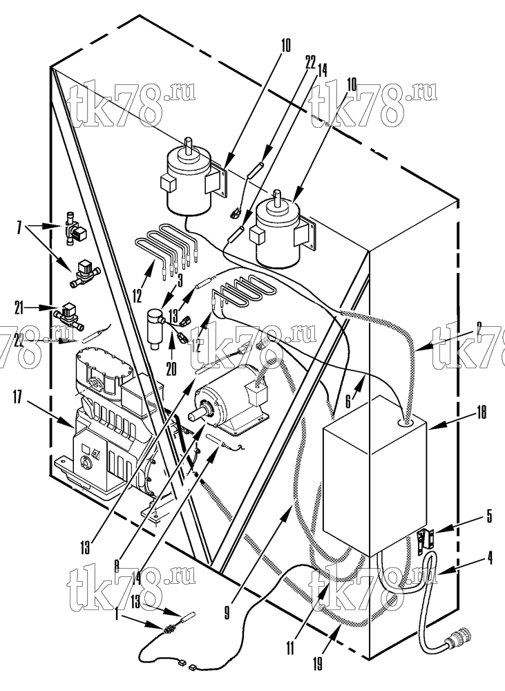 Каталог запчастей для Thermo King  ELECTRICAL COMPONENTS