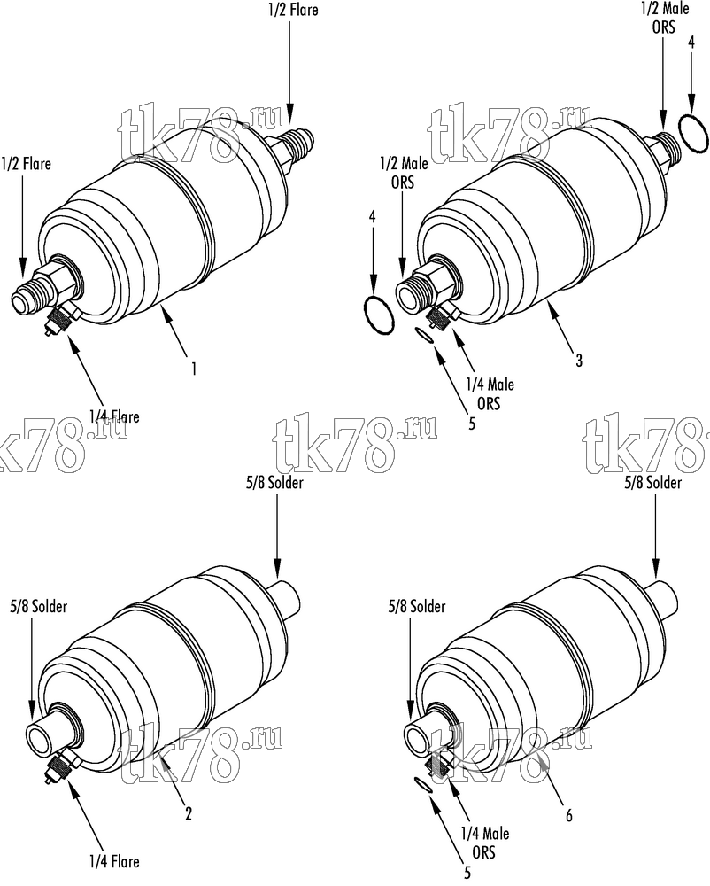 Каталог запчастей для Thermo King CD-II MAX & CD-II MAX EMEIA OIL SEPARATORS