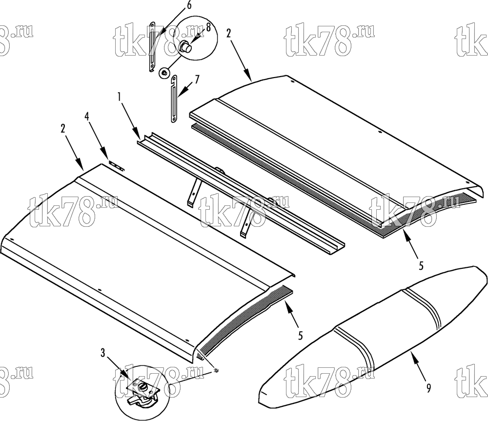 Каталог запчастей для Thermo King R6-M1 EVAPORATOR PANELS