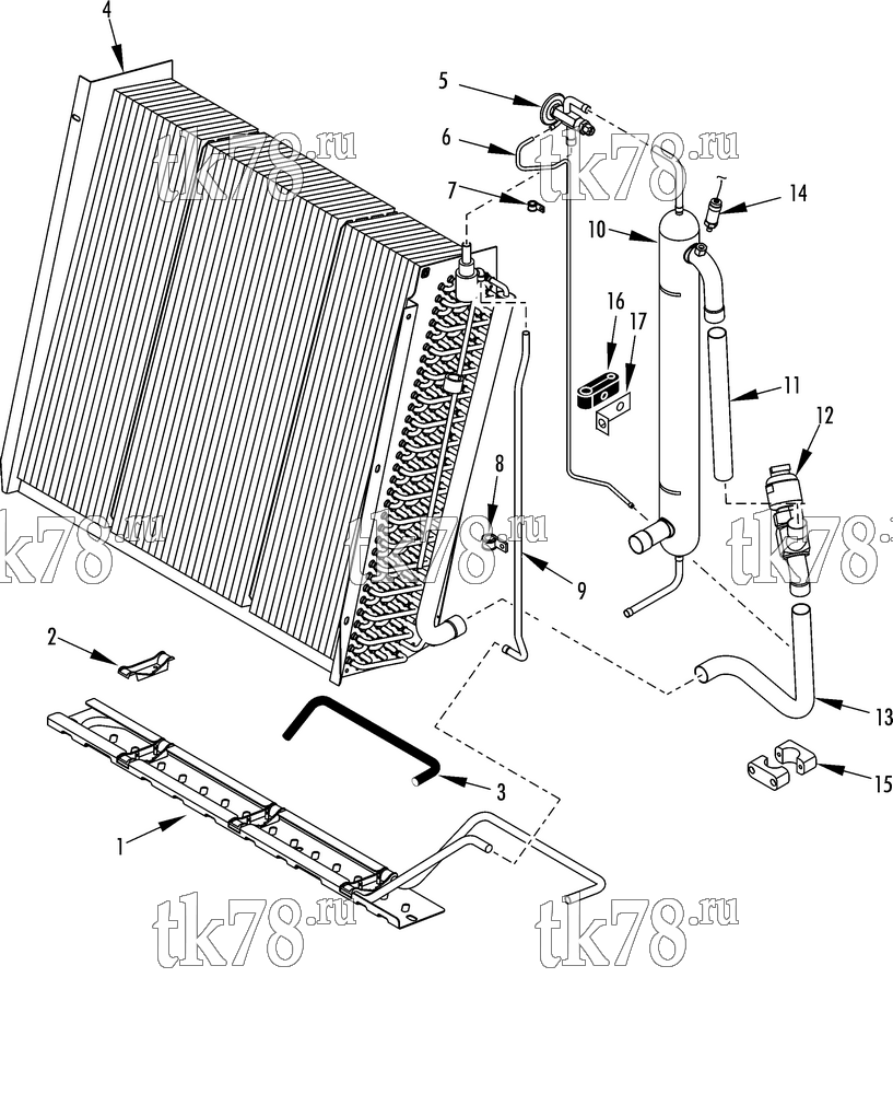 Каталог запчастей для Thermo King SB-300 30 REFRIGERATION - EVAPORATOR (w/ ETV)