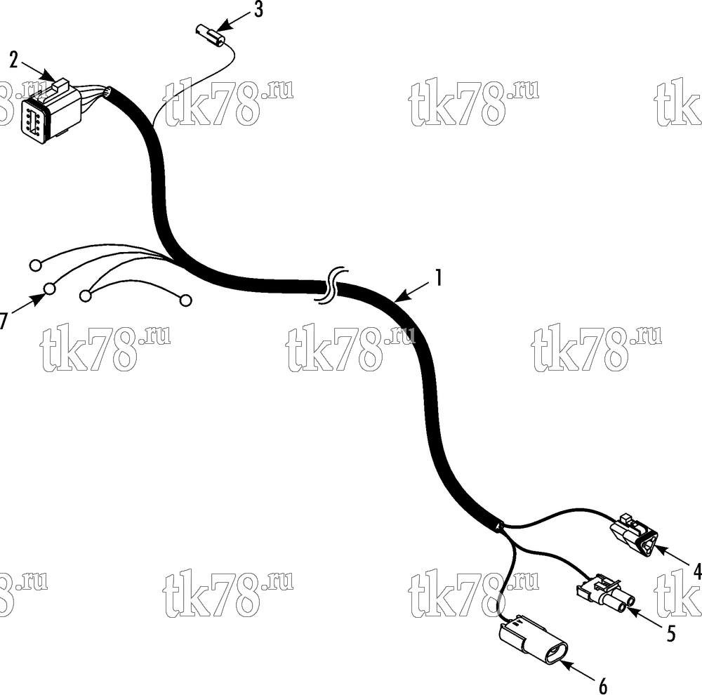 Каталог запчастей для Thermo King V-280 HARNESS- EVAPORATOR