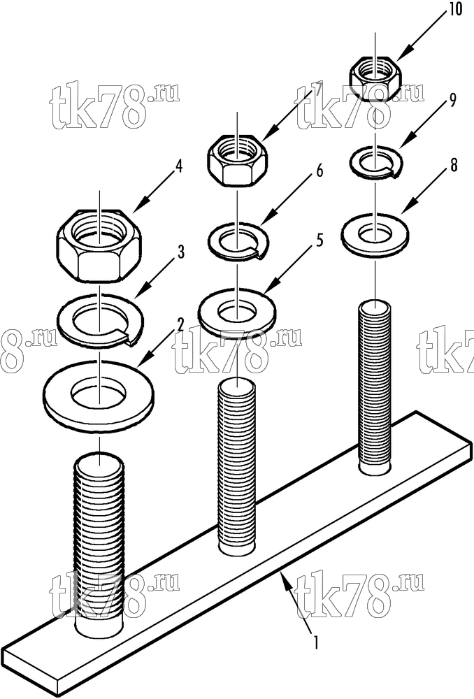 Каталог запчастей для Thermo King V-280 GROUND PLATE ASSEMBLY