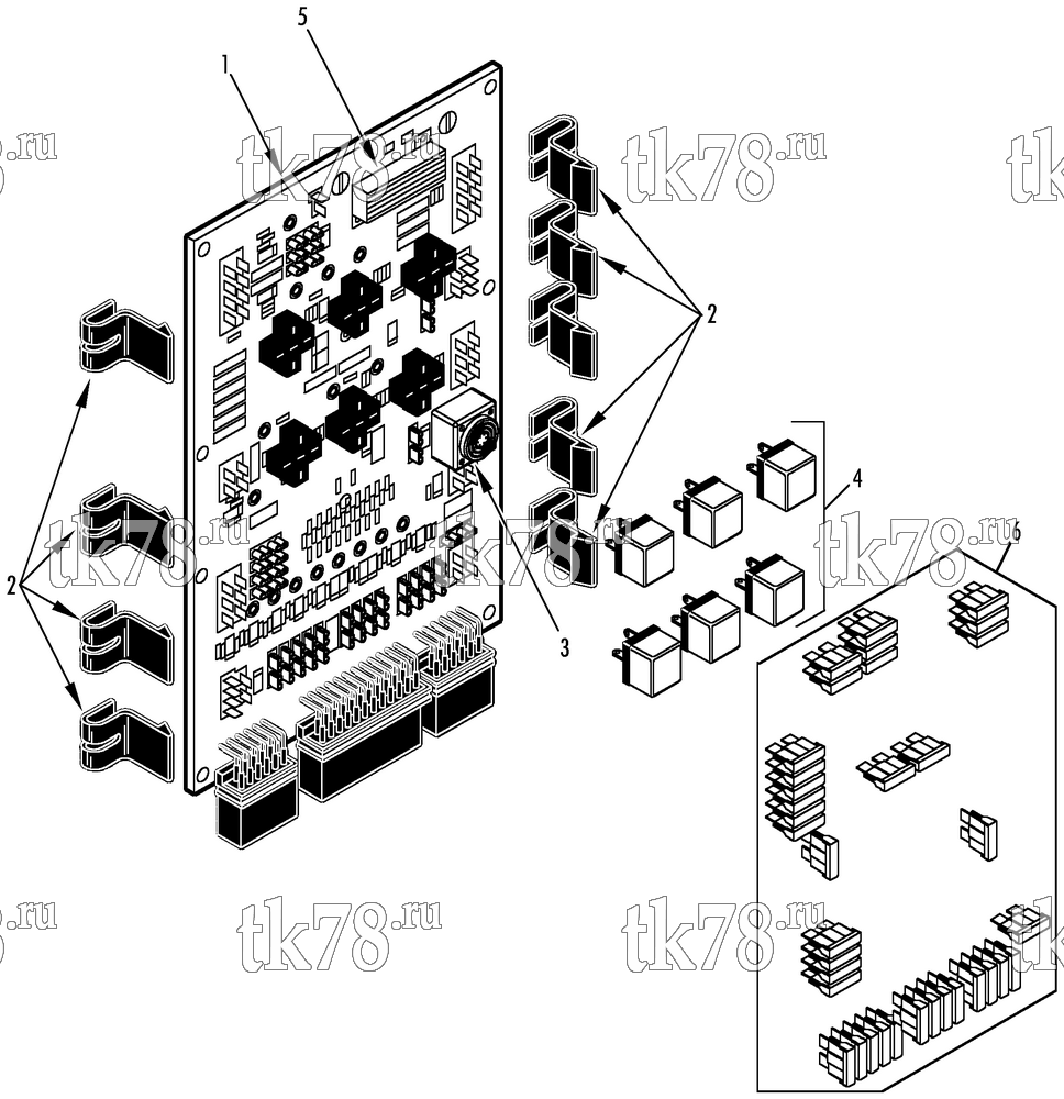 Каталог запчастей для Thermo King SB-300 30 RELAY BOARD ASSEMBLY