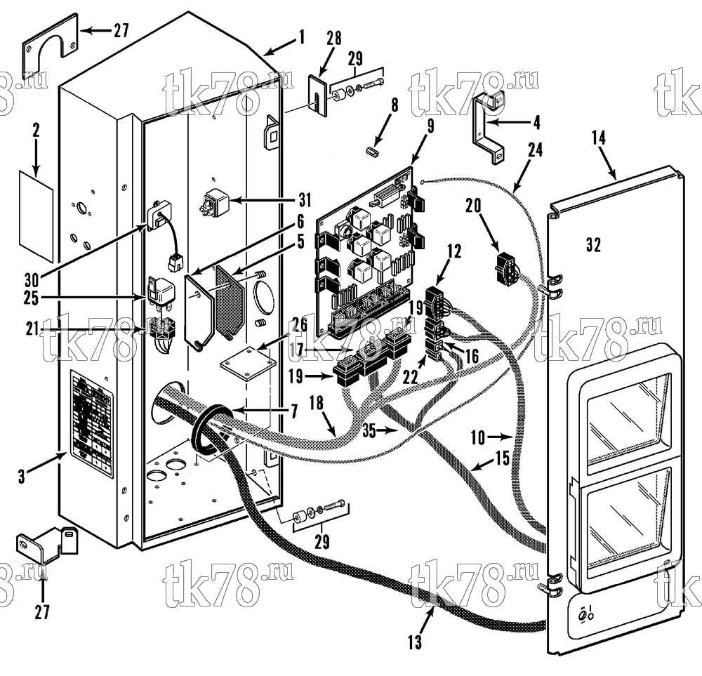 Каталог запчастей для Thermo King  CONTROL BOX ASSEMBLY (SB-III TG VI)
