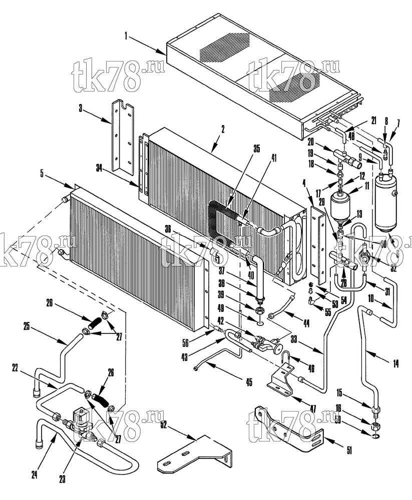 Каталог запчастей для Thermo King  REFRIGERATION COMPONENTS (M49, M51)