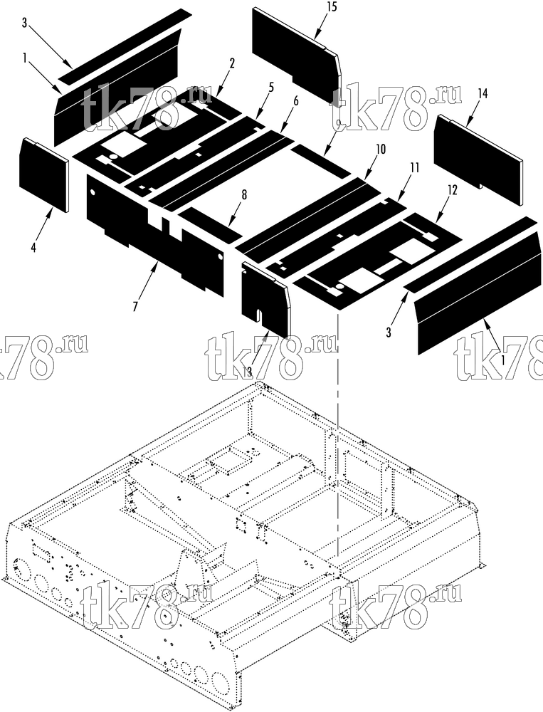 Каталог запчастей для Thermo King REH-M2 INSULATION