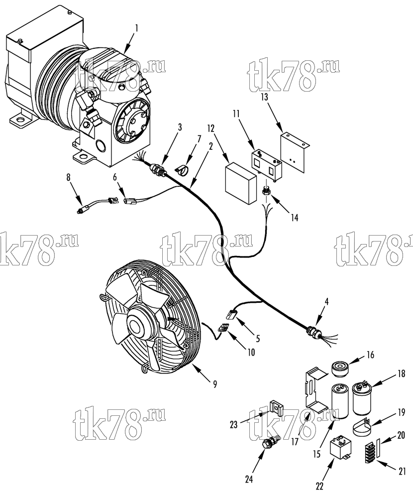 Каталог запчастей для Thermo King  ELECTRICAL COMPONENTS