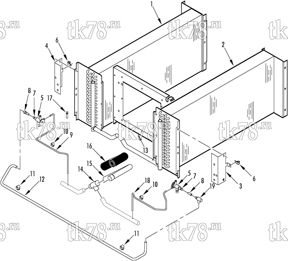 Каталог запчастей для Thermo King REH-M2 EVAPORATOR REFRIGERATION