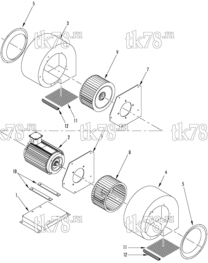 Каталог запчастей для Thermo King  EVAPORATOR MOTOR & BLOWER