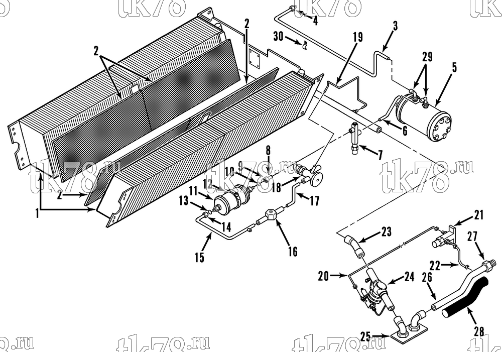 Каталог запчастей для Thermo King MRTN M1 EVAPORATOR REFRIGERATION (Before 7/00)