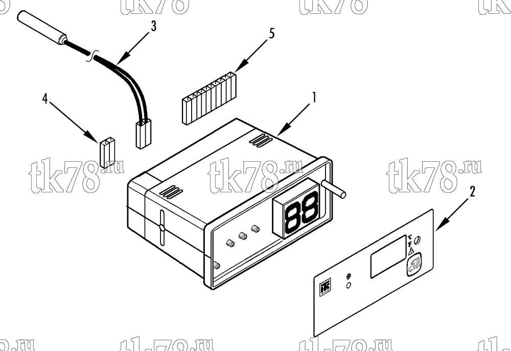 Каталог запчастей для Thermo King VM-400 MAX TC CAB CONTROL BOX (VM-400 MAX TC-20 12/24 SLE, VM-400 MAX TC-20 12/24 270 mm)