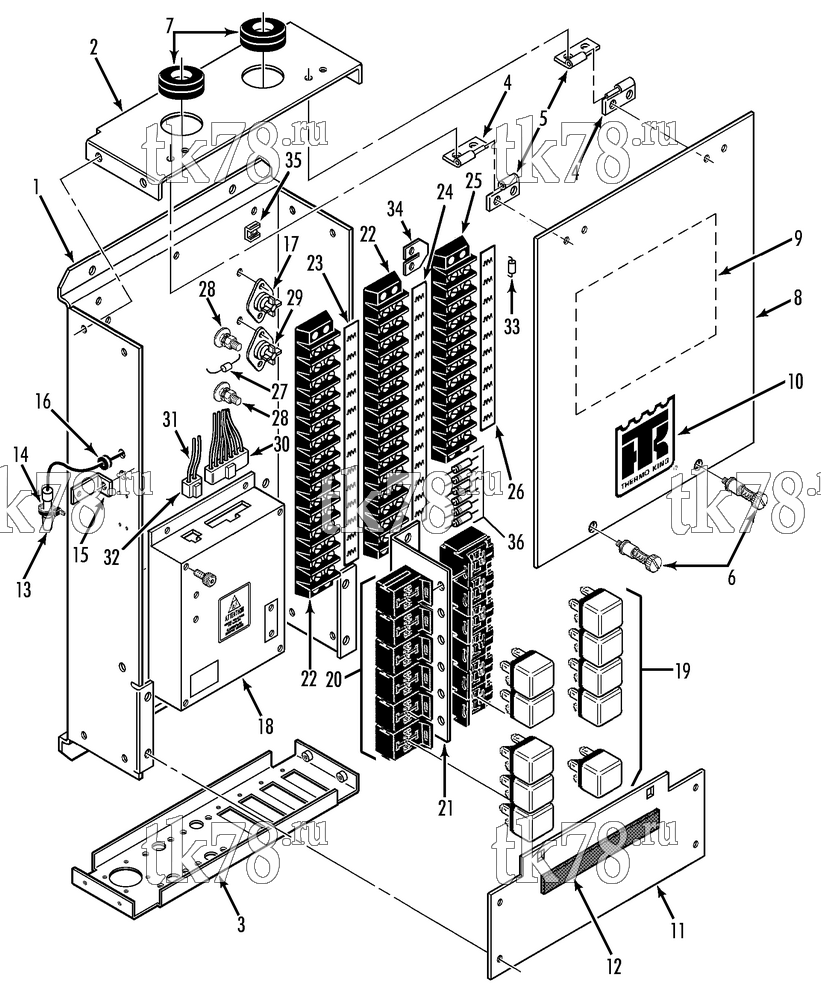 Каталог запчастей для Thermo King AT10-M7 EVAPORATOR CONTROL BOX