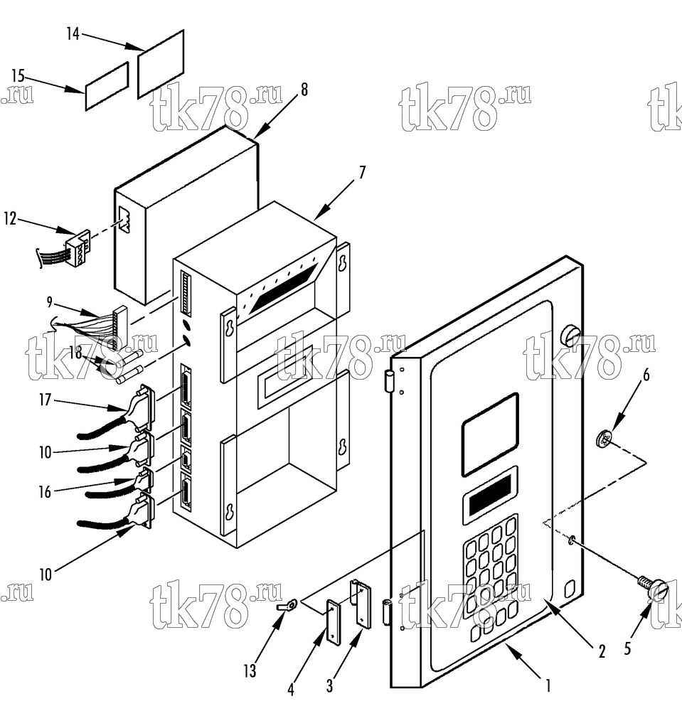 Каталог запчастей для Thermo King CSR 20SL MP3000 CONTROL BOX DOOR
