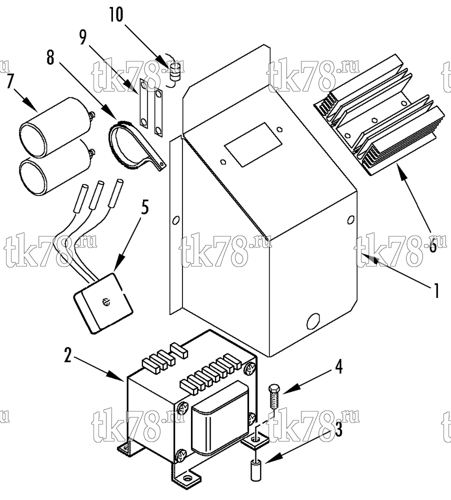 Каталог запчастей для Thermo King VM-405 MAX EL for USMC 4110-01-468-9792 TRANSFORMER GROUP