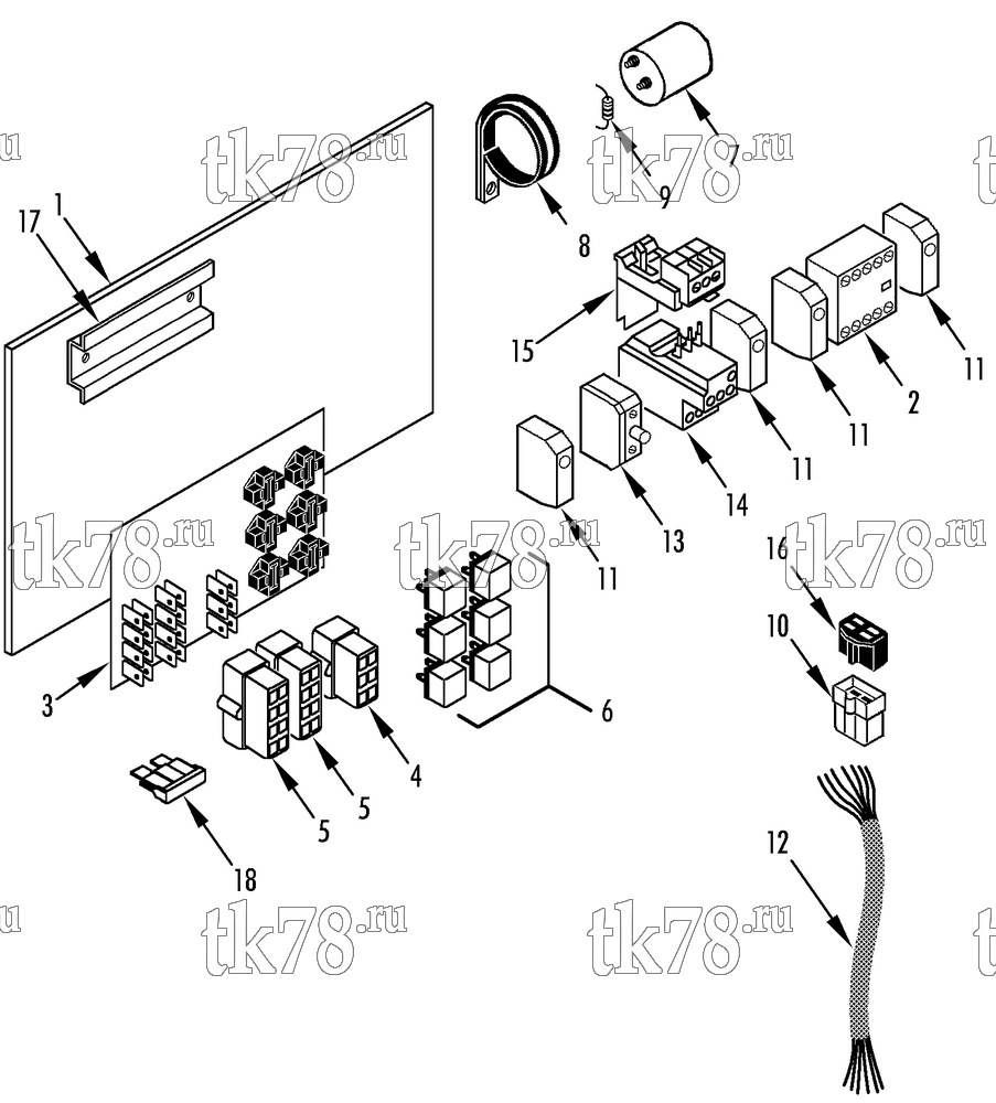 Каталог запчастей для Thermo King VM-400 10 & 20 CONTROL BOX (VM-400 20)