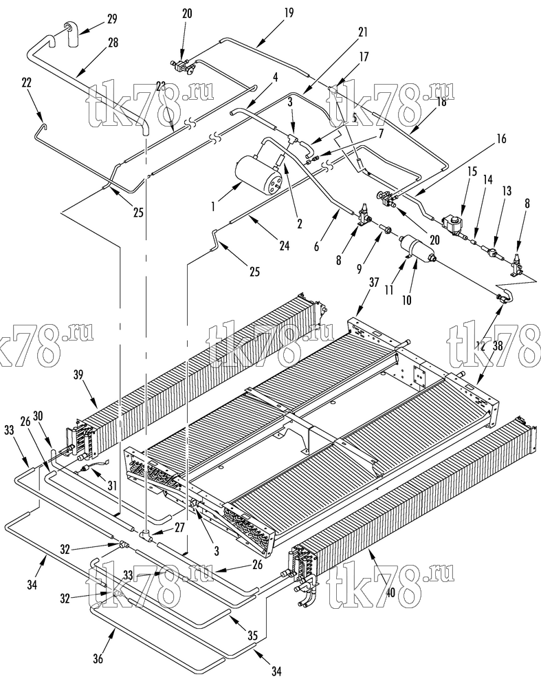 Каталог запчастей для Thermo King  REFRIGERATION/HEATING COMPONENTS