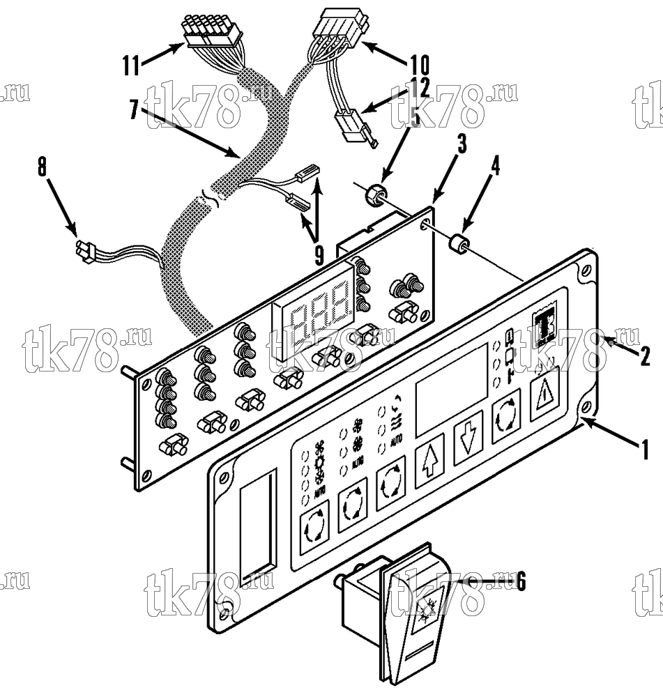 Каталог запчастей для Thermo King LRT-I 1004 (System 918894) DISPLAY PANEL - DRIVER