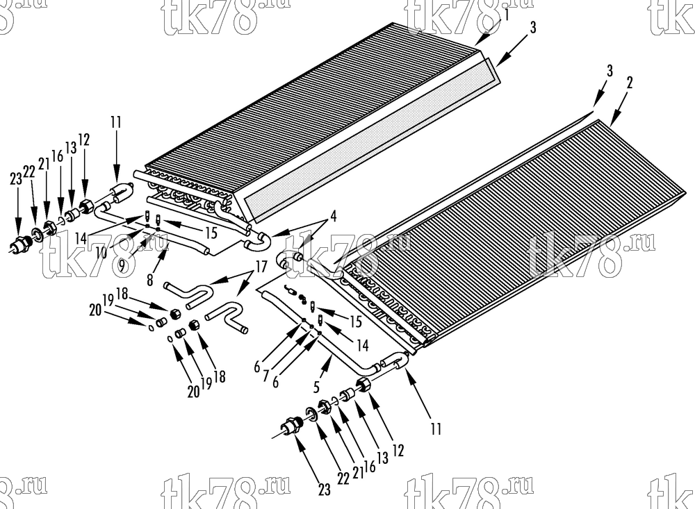 Каталог запчастей для Thermo King  CONDENSER REFRIGERATION (SPLIT UNIT)