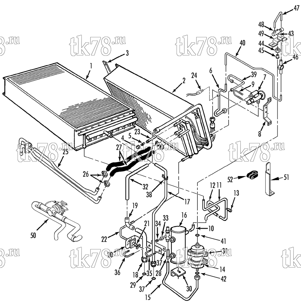Каталог запчастей для Thermo King T2-M91 REFRIGERATION COMPONENTS